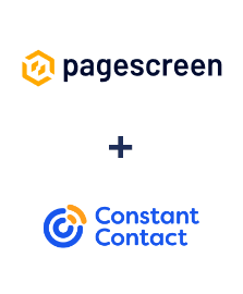 Einbindung von Pagescreen und Constant Contact