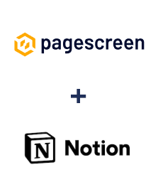 Einbindung von Pagescreen und Notion