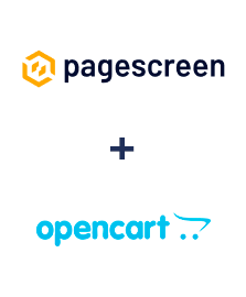 Einbindung von Pagescreen und Opencart