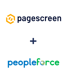 Einbindung von Pagescreen und PeopleForce