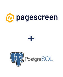 Einbindung von Pagescreen und PostgreSQL