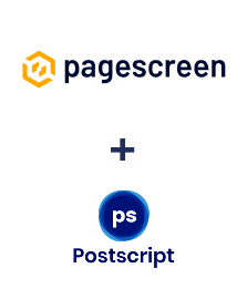 Einbindung von Pagescreen und Postscript