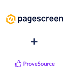 Einbindung von Pagescreen und ProveSource
