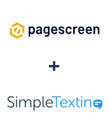 Einbindung von Pagescreen und SimpleTexting