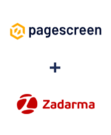 Einbindung von Pagescreen und Zadarma