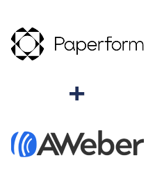 Einbindung von Paperform und AWeber