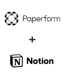 Einbindung von Paperform und Notion