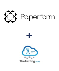 Einbindung von Paperform und TheTexting
