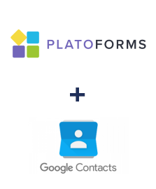 Einbindung von PlatoForms und Google Contacts