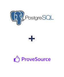 Einbindung von PostgreSQL und ProveSource