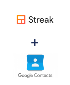 Einbindung von Streak und Google Contacts