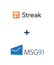 Einbindung von Streak und MSG91
