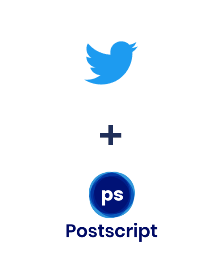 Einbindung von Twitter und Postscript