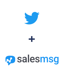 Einbindung von Twitter und Salesmsg