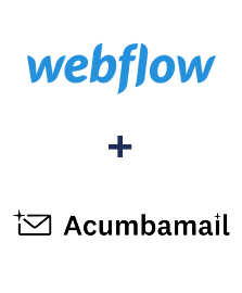 Einbindung von Webflow und Acumbamail