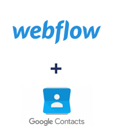 Einbindung von Webflow und Google Contacts