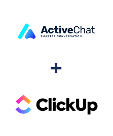 Integration of ActiveChat and ClickUp