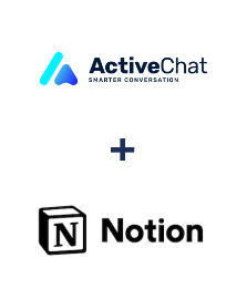 Integration of ActiveChat and Notion