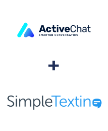 Integration of ActiveChat and SimpleTexting