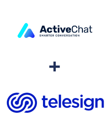 Integration of ActiveChat and Telesign