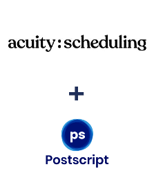 Integration of Acuity Scheduling and Postscript