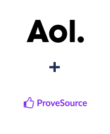 Integration of AOL and ProveSource