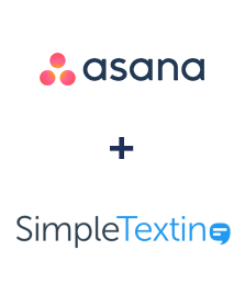 Integration of Asana and SimpleTexting