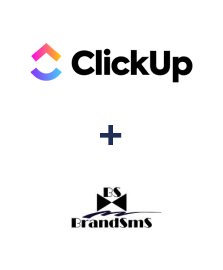 Integration of ClickUp and BrandSMS 