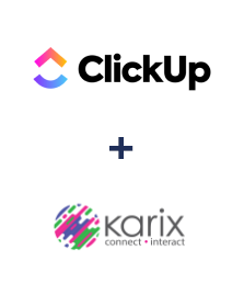 Integration of ClickUp and Karix