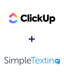 Integration of ClickUp and SimpleTexting