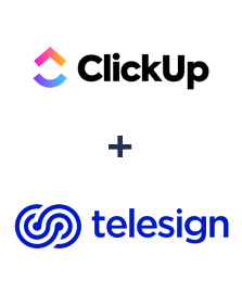 Integration of ClickUp and Telesign