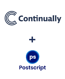 Integration of Continually and Postscript