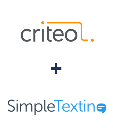 Integration of Criteo and SimpleTexting