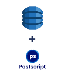 Integration of Amazon DynamoDB and Postscript