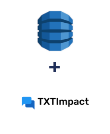 Integration of Amazon DynamoDB and TXTImpact