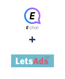 Integration of E-chat and LetsAds