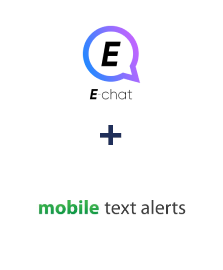 Integration of E-chat and Mobile Text Alerts