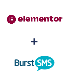 Integration of Elementor and Burst SMS