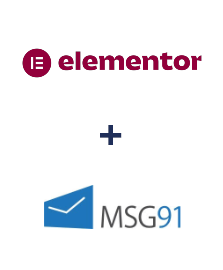 Integration of Elementor and MSG91