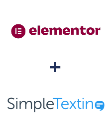 Integration of Elementor and SimpleTexting