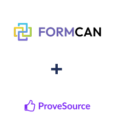 Integration of FormCan and ProveSource