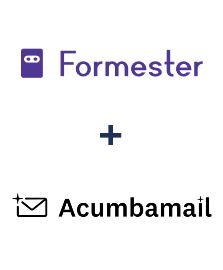 Integration of Formester and Acumbamail