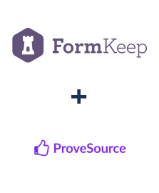 Integration of FormKeep and ProveSource