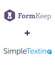 Integration of FormKeep and SimpleTexting