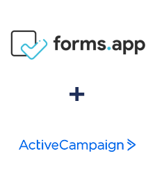 Integration of forms.app and ActiveCampaign