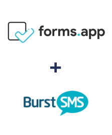 Integration of forms.app and Burst SMS