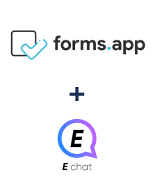 Integration of forms.app and E-chat