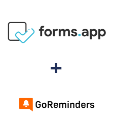 Integration of forms.app and GoReminders