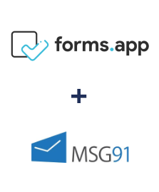 Integration of forms.app and MSG91