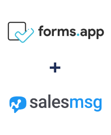 Integration of forms.app and Salesmsg